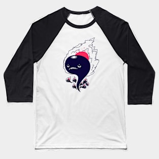 Flaming Squiggles Baseball T-Shirt